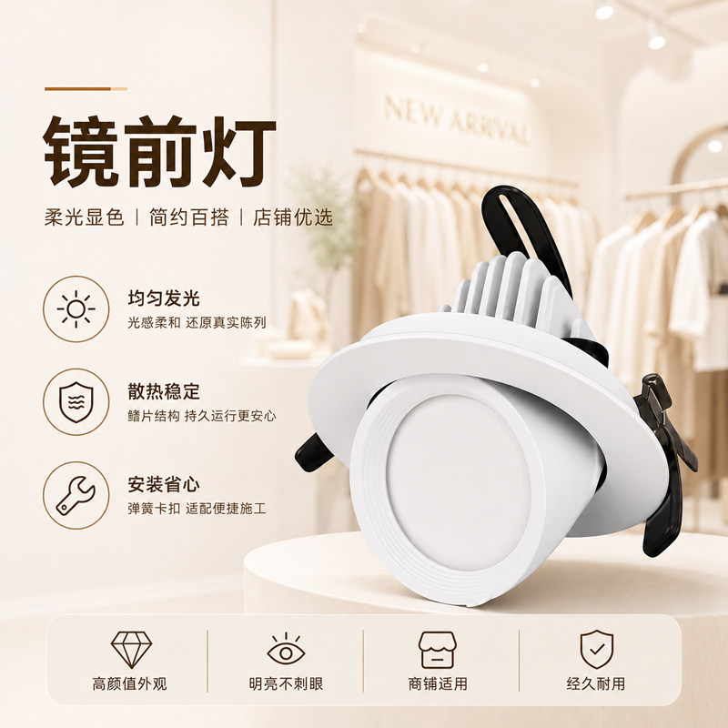 镜前灯5000K防眩试衣镜补光专用图片