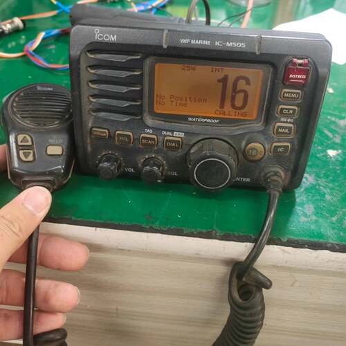 可维修ICOM IC-M505甚高频 主机支架电源线，测试