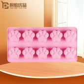 创意卡通猫爪硅胶制冰格冻冰块冰淇淋布丁果冻巧克力蛋糕烘焙模具
