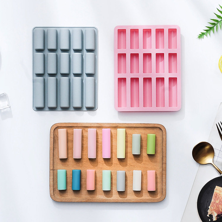 不同大小半圆柱长条形硅胶制冰格蛋糕模巧克力慕斯糯米糕烘焙模具