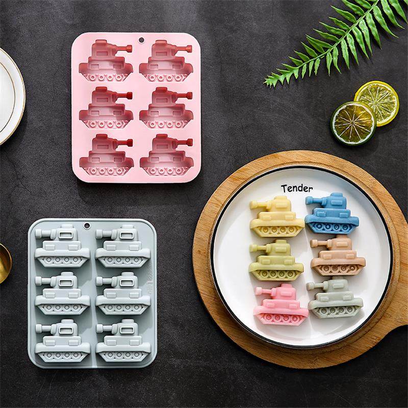 6连坦克造型硅胶制冰格冰块蛋糕模具烘焙工具DIY巧克力糖果滴胶模,厨房/烹饪用具,烘焙模具,淘宝优惠券,粉丝福利购,淘宝优惠卷