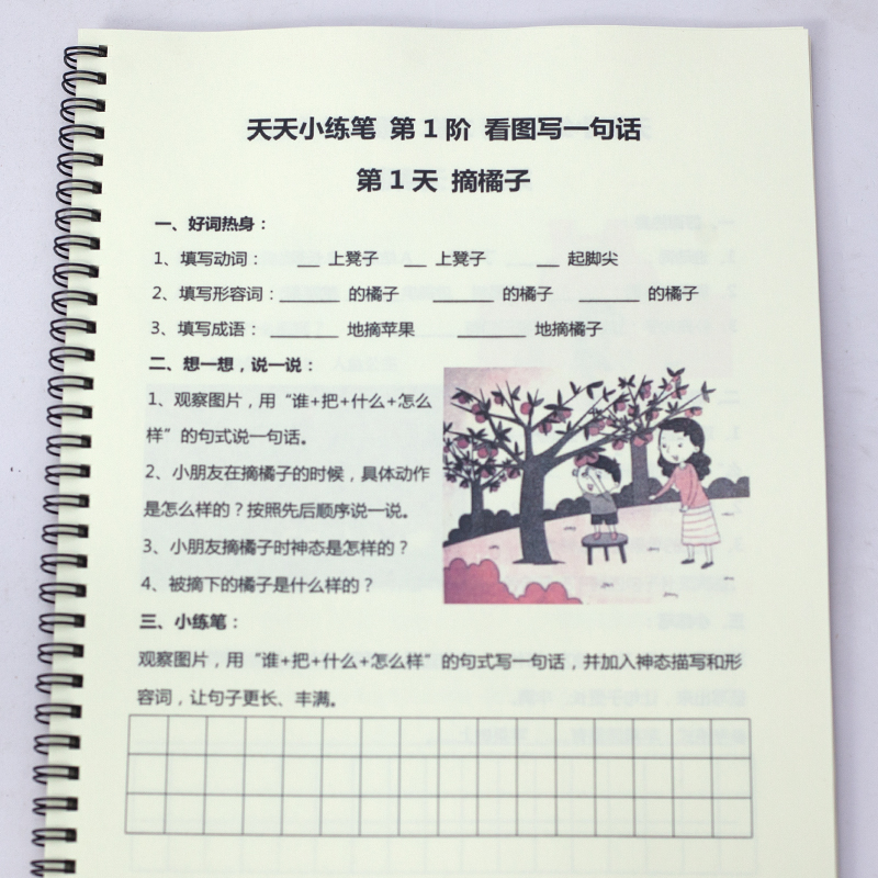 看图写话练字帖一年级专项训练