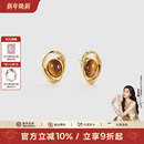 Amber 轻奢小众耳饰 Lollipop虎眼石耳环女气质高级感纯银耳钉新款