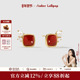 AmberLollipop红玛瑙耳钉女小众珍珠银耳饰 新年礼物 微醺系列