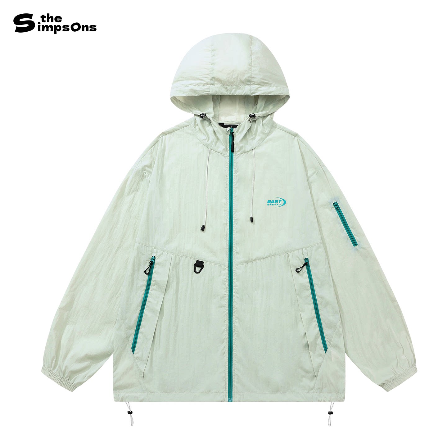 辛普森一家防紫外线UPF50+冰丝凉感轻薄透气超薄款宽松开衫防晒衣