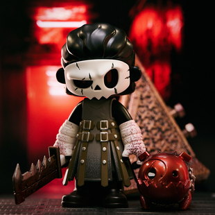 模言工社MR.BONE骨头先生恐怖行刑官三角头骷髅面具现货潮玩限定