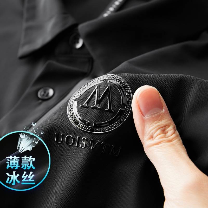官方正品夏季冰丝polo衫男短袖薄款速干保罗衫运动男士翻领t恤有