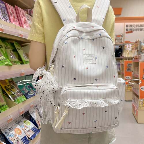官方正品日系可爱卡通书包男女初中生大学生轻便简约双肩包ins风