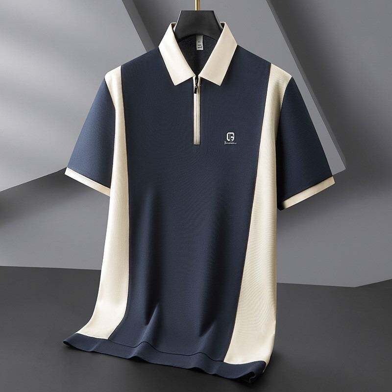 官方正品2026高尔夫短袖polo衫男加大码夏装棉质上衣肥佬商务休闲