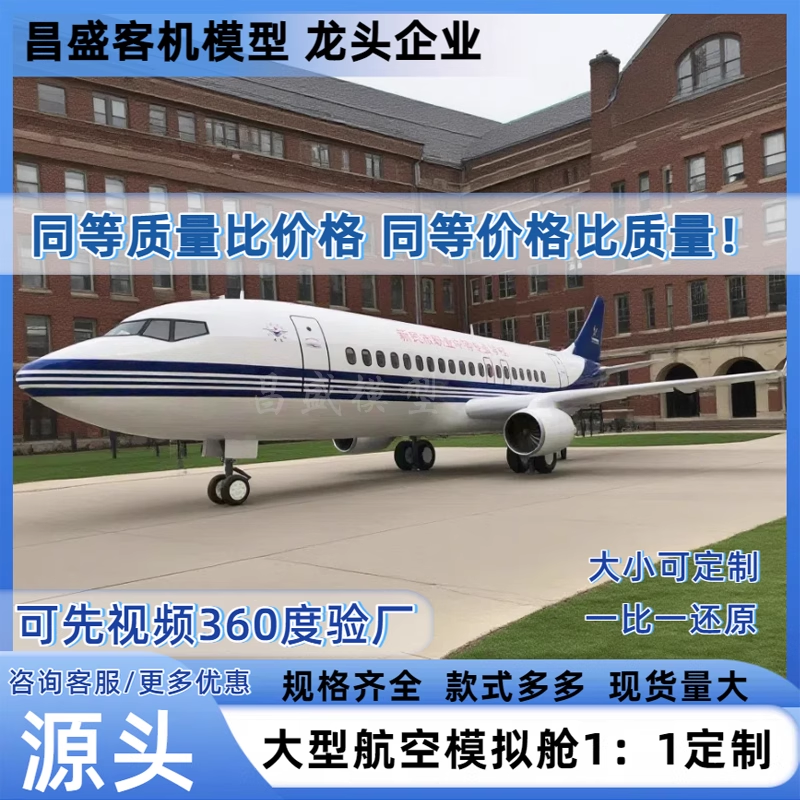 大型航空模拟舱民航客机模拟驾驶乘务员教学培训波音737飞机厂家
