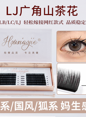 L型广角单根多取LC狐系睫毛嫁接不散根漫画山茶花LJB美睫店专用