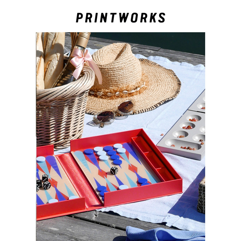 瑞典printworks艺术家双陆棋经典系列西洋棋娱乐桌面游戏摆件礼物