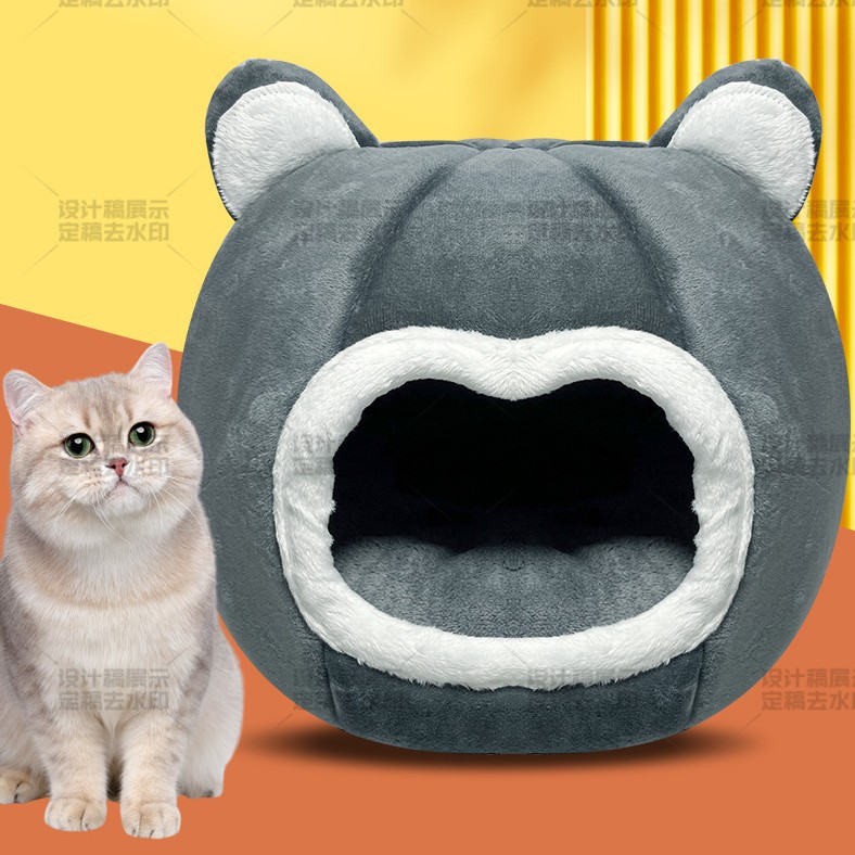 猫窝狗窝冬季保暖封闭式加绒圆形宠物窝宠物猫窝