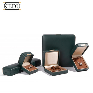 新款高档首饰盒pu优质皮革戒指盒饰品收纳套链盒手镯项链珠宝盒子