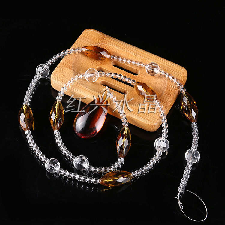 水晶珠帘成品 客厅卧室玄关隔断 水晶帘 灯饰配件