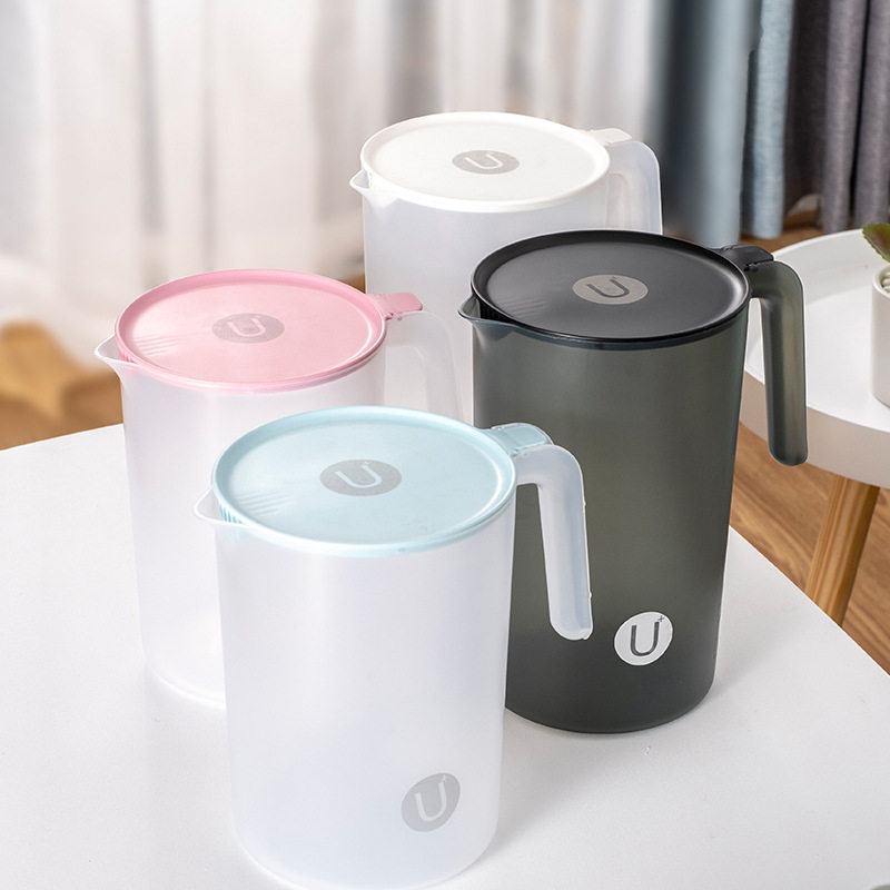 带刻度PP塑料冷水壶大容量凉水壶带盖冰水壶果汁壶