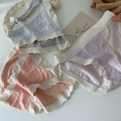 Cotton Panties for Women Low Rise Briefs Female Underwear