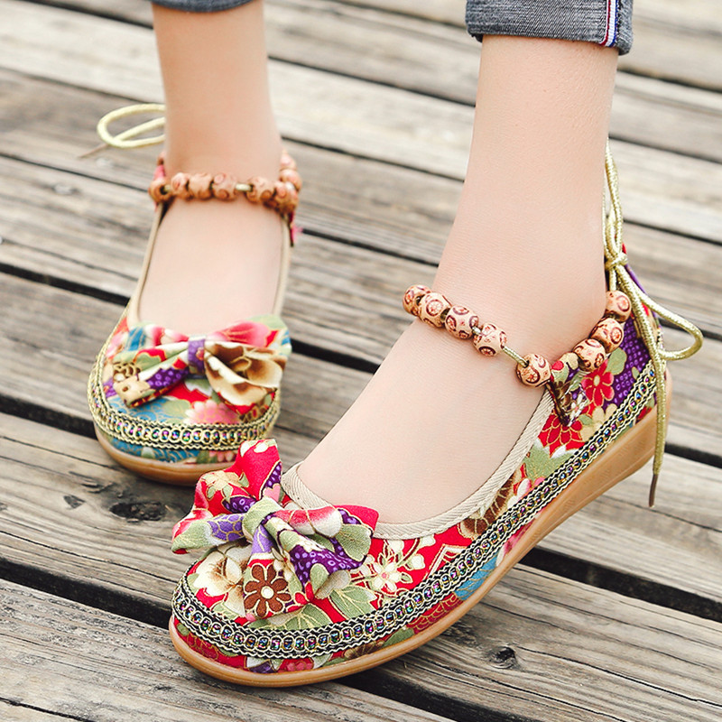 shoeswomen外贸复古串珠
