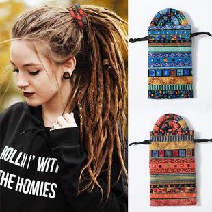 African wire rotary printed dirty braid hair braid hairband