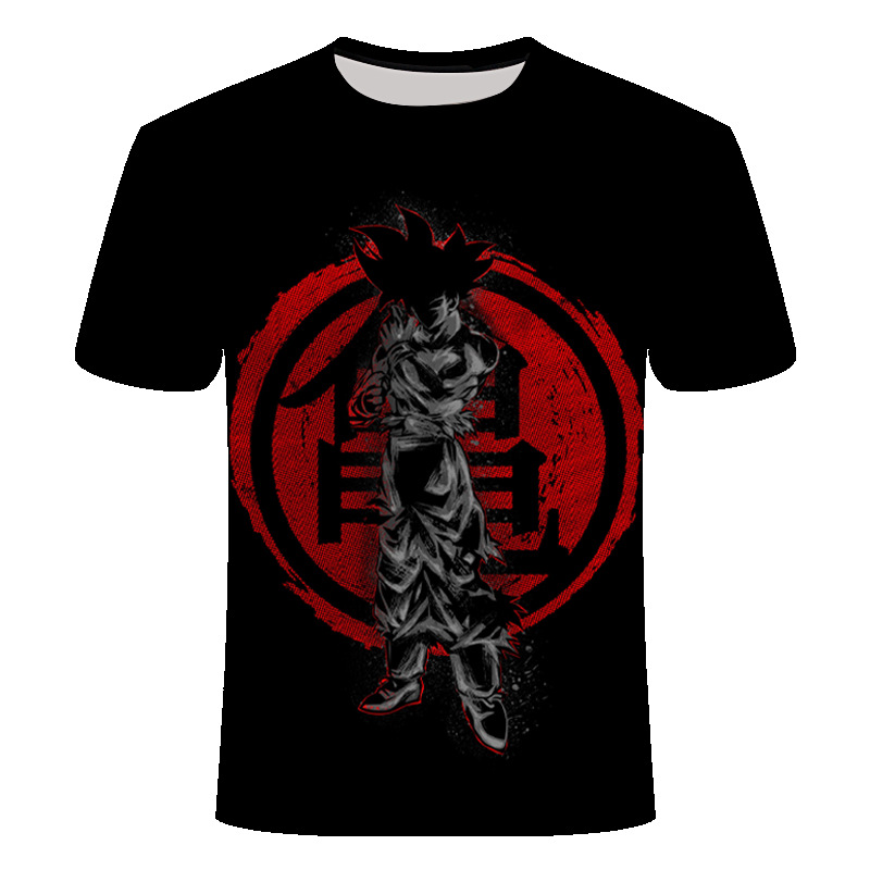 Japanese Anime 3D Printing Men's T-Shirt日 系动漫3D印花男T恤