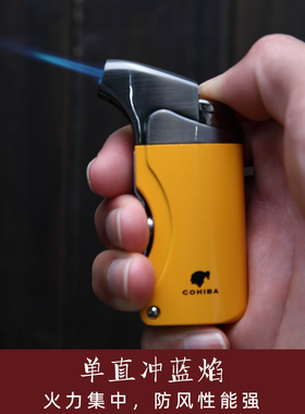 COHIBA Cigar Gas Torch Lighter Cutter Guillotine Set MenGift