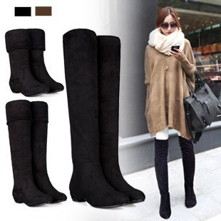 winter women Knee high Boots秋冬女长靴 2015Ladies Long Shoes
