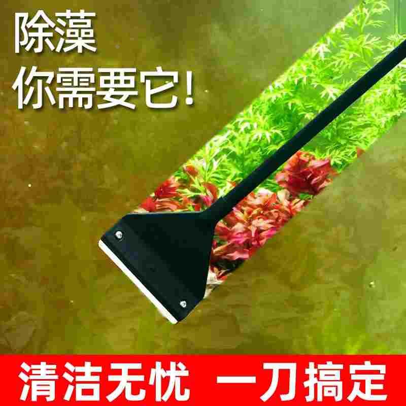 家用鱼缸清洗刷子刮子养鱼专用清洁工具刮壁藻刀绿藻清除水藻刮刀
