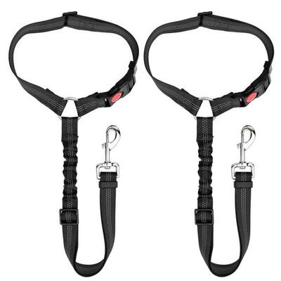 Pet supplies car seat belt traction rope ring dog rope retra