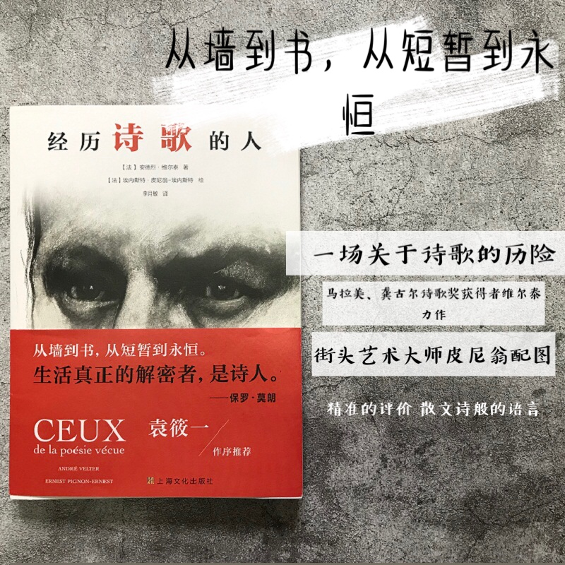 正版图书 经历诗歌的人 [法]安德烈 维尔泰，[法]埃内斯特 皮尼翁-埃内斯特 绘 上海文化出版社 9787553519807