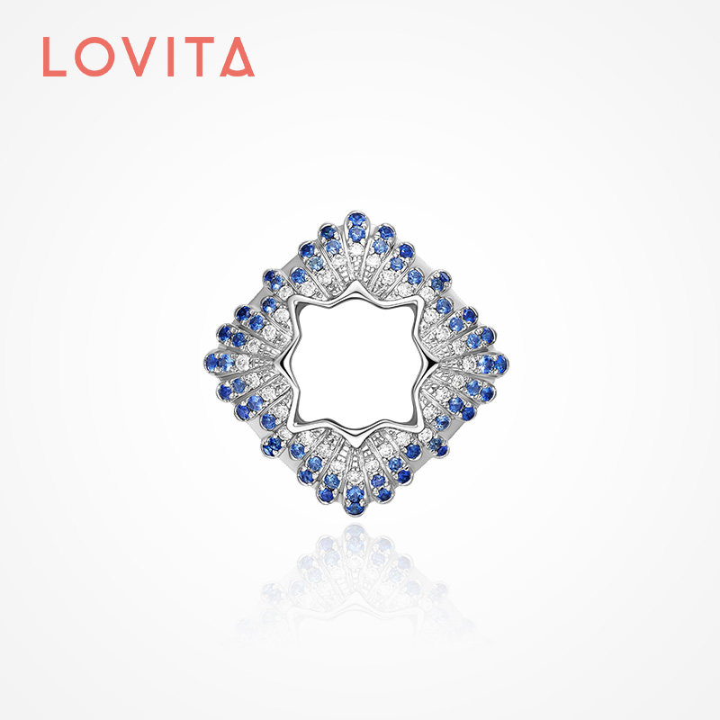 lovita 十大蜜月地系列 美泉宫 18k金钻石吊坠 心轮