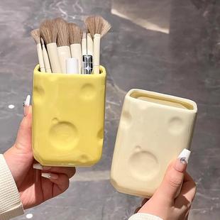 チュシンミ奶酪收纳筒置物架桌面收纳盒化妆品笔筒