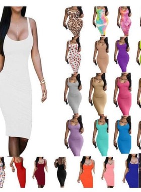 Sexy women Thin long dress style sling vest night club dress