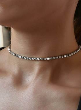 simple temperament diamond necklace female choker Hot sale