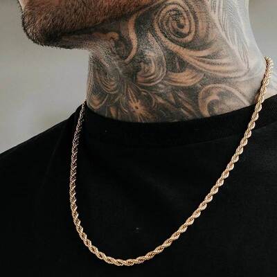 项链 men's hip hop choker male necklace man ornament jew