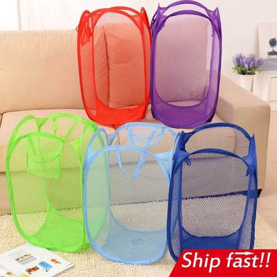 washing clothes laundry basket bag bin hamper 折叠脏衣篮卡通