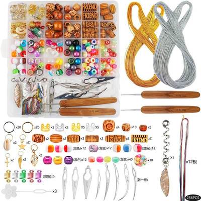 African Hair Rings Beads Cuffs Tubes Hair Braids Accessories