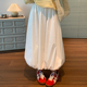 伞裙半身裙 赫本公主云朵蓬蓬裙中长款 白色花苞裙女2026新款 春夏季