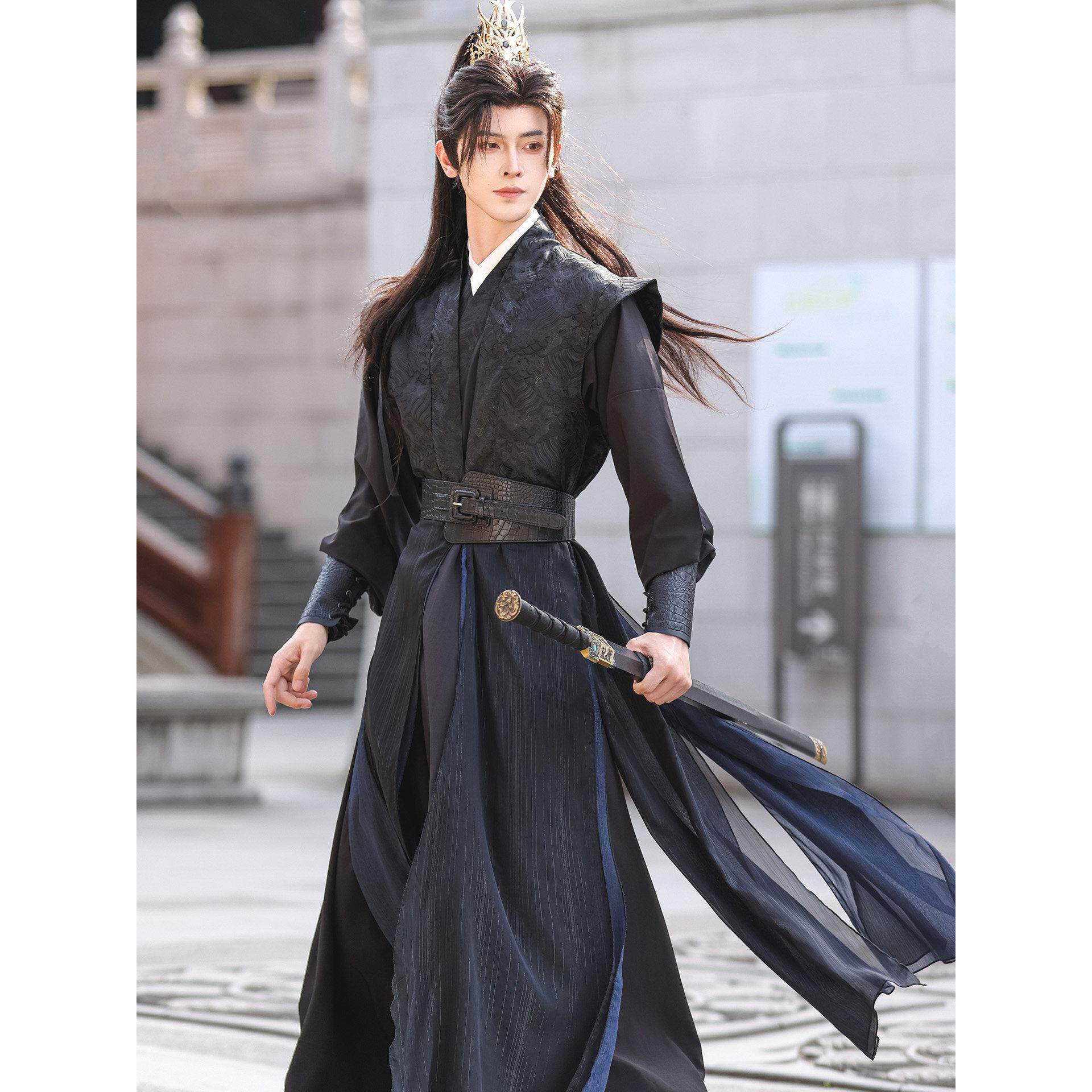 汉代原版影视服装，帅气武侠古风套装，成人日常剧本杀舞服装表演