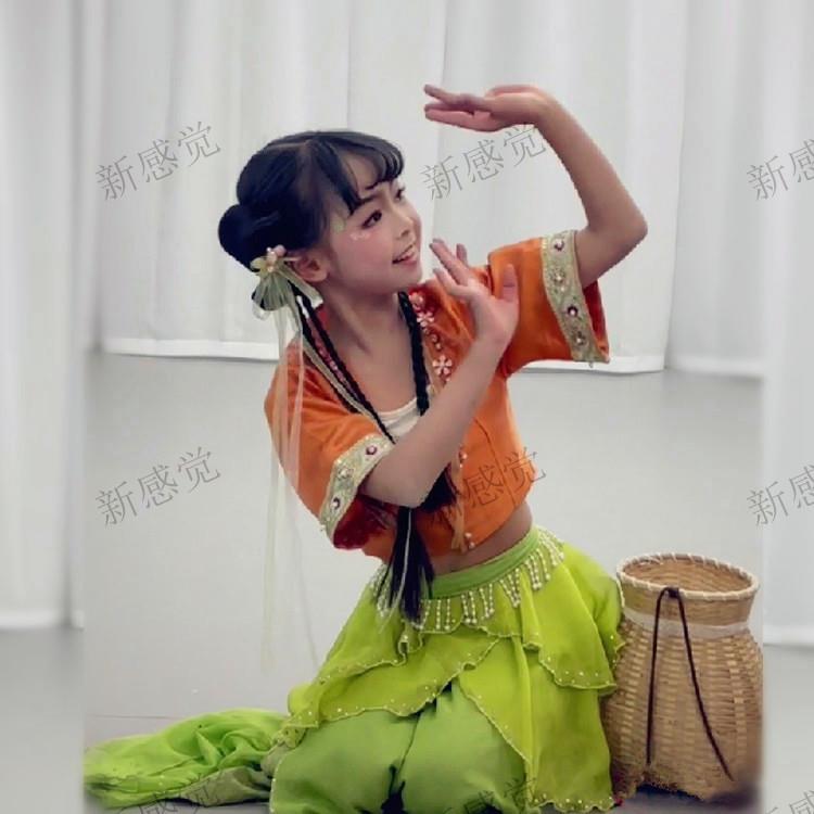 幼儿古典舞服装女仙气飘飘中国风儿童表演服初夏幼儿舞蹈服夏天图片