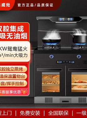 集成灶家用一体蒸烤消厨房燃气灶