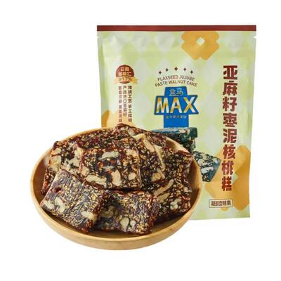 盒马MAX代购 亚麻籽枣泥核桃糕550g独立包装糕点手工揉糖休闲零食