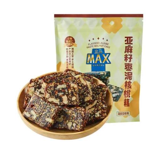 MAX亚麻籽枣泥核桃糕550g