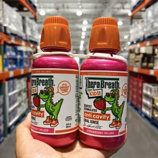 Costco美国进口凯斯博士儿童专用漱口水杀菌防蛀牙草莓味6岁296ml