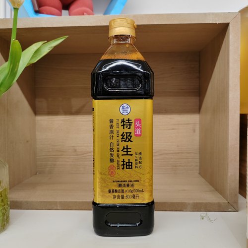 盒马头道特级生抽酿造酱油800ml