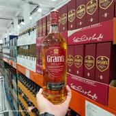 Costco代购 Whiskey英国进口GRANT S格兰英格兰威士忌酒1L三桶陈酿