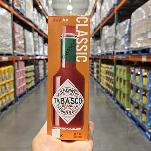 Costco代购美国进口TABASCO调味辣椒汁辣油辣椒油料理辣椒酱355ml