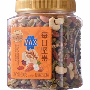 上海盒马X代购MAX每日坚果原味混合500g罐装腰果仁坚果仁孕妇零食