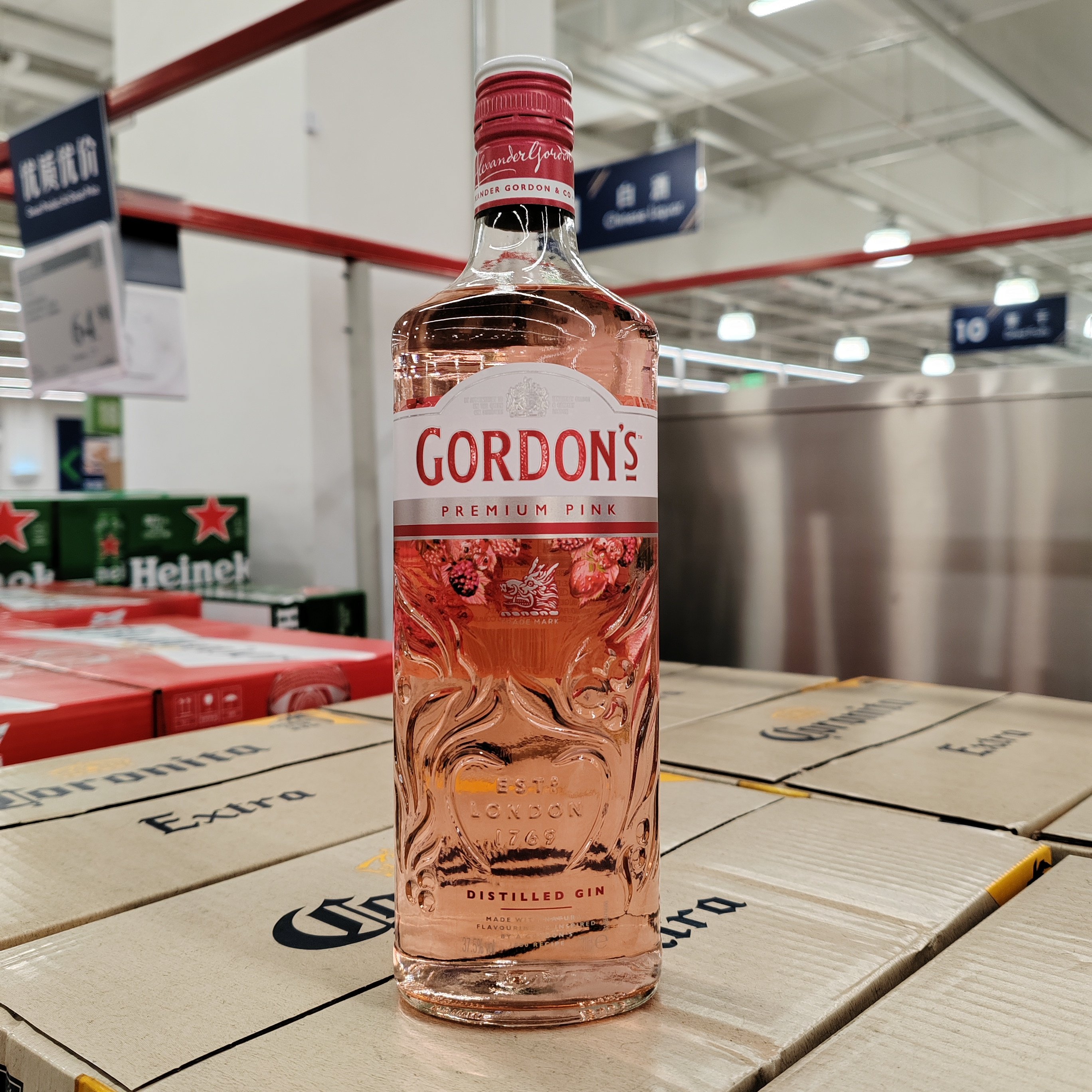 会员店代购英国进口哥顿莓果味粉红金酒女士洋酒配制型果酒700ml,酒类,果酒,淘宝优惠券,粉丝福利购,淘宝优惠卷