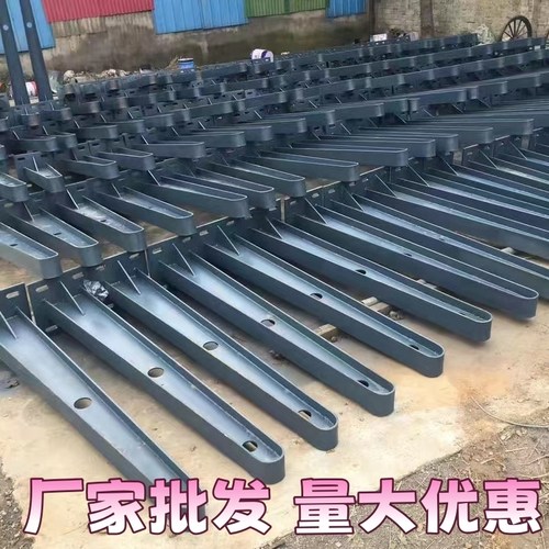 牛腿支架H型钢结构挑梁定制 满焊铁不锈钢玻璃幕墙爪件雨棚钢梁