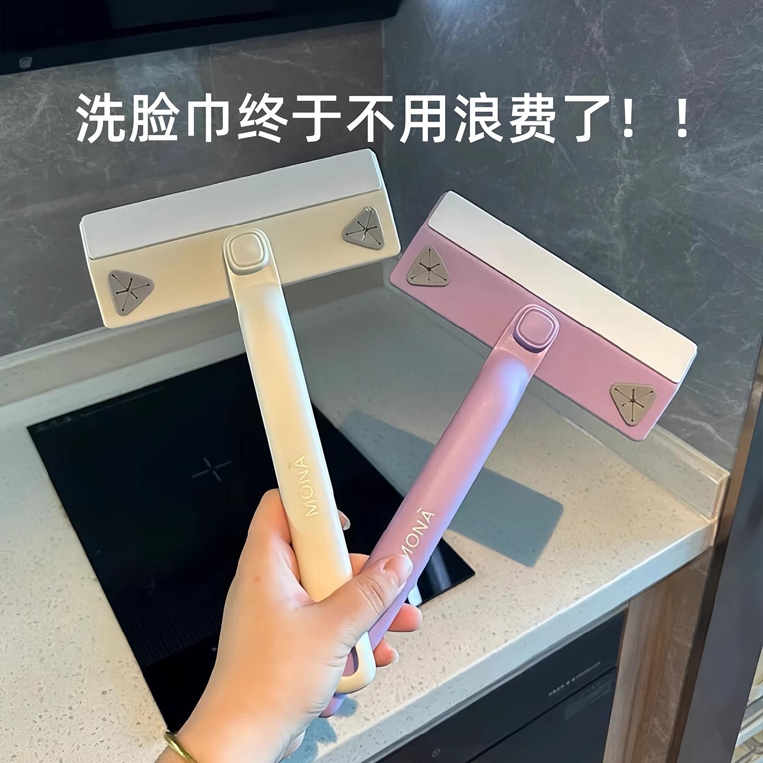 洗脸巾小拖把一次性洗面巾二次利用家用懒人拖把夹布平板迷你拖把